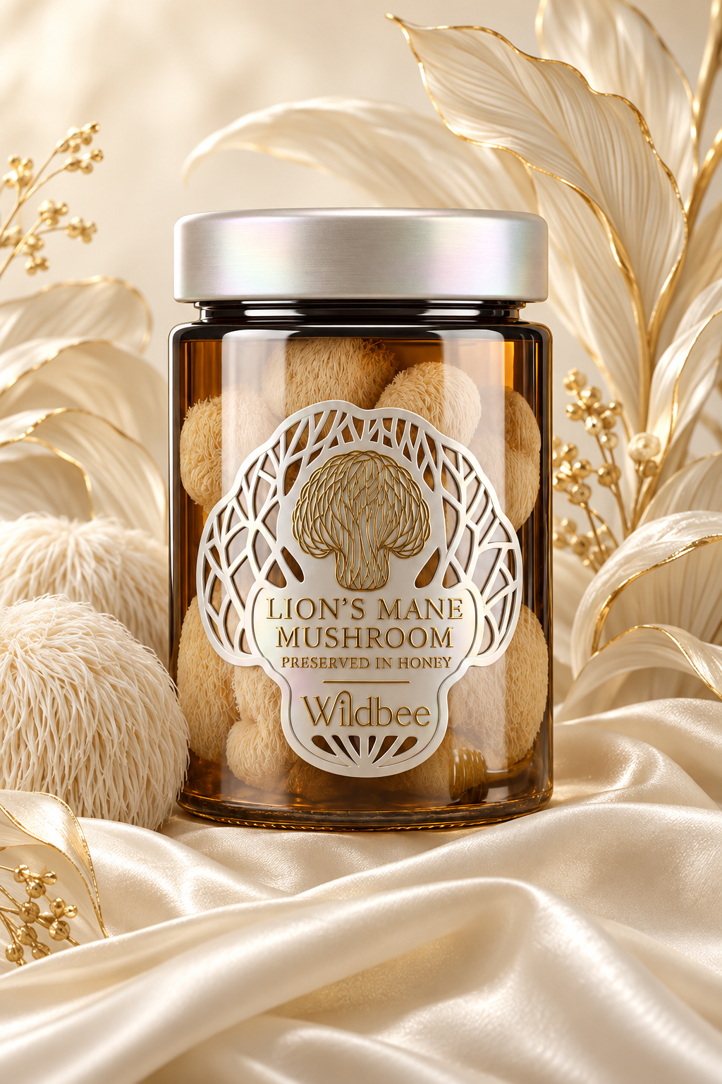 Lion's Mane Preserved in Honey